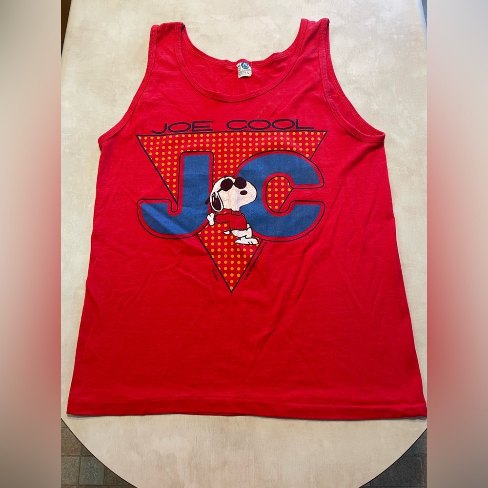 Vintage 1971 Snoopy Joe Cool tank top